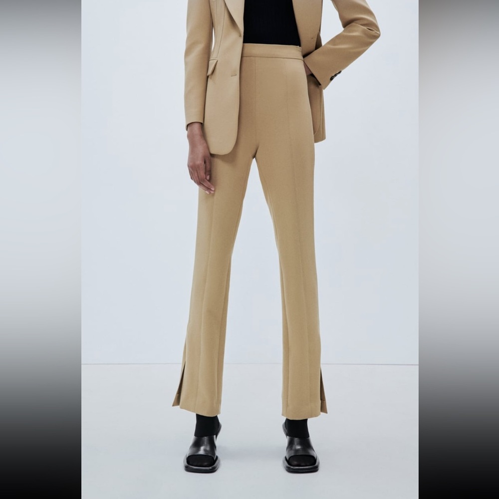 Zara Slit Hem Cigarette Pants